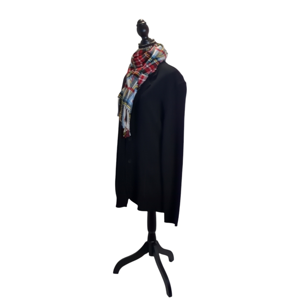 Everlane Long Sleeve Button Up Casual Blazer Jacket Black Size L